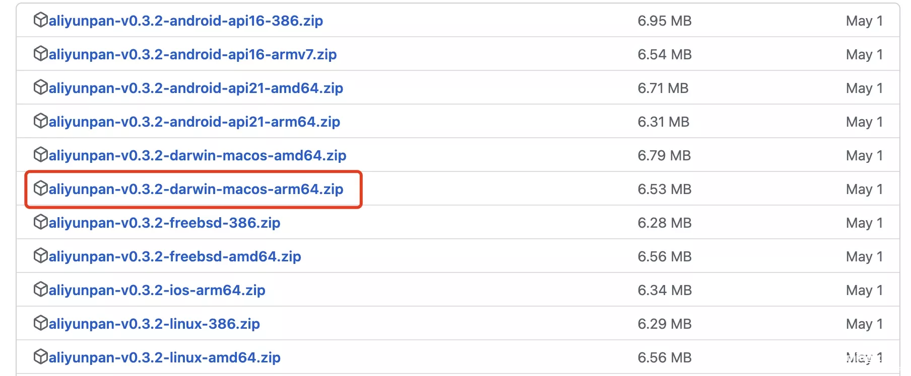 aliyunpan sync release